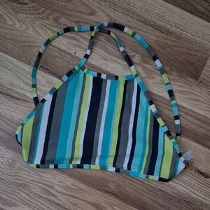 Aerie Multicolor Striped Bikini Top